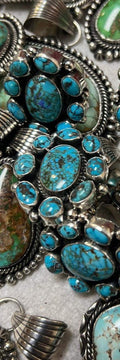 Holographic Turquoise Rings