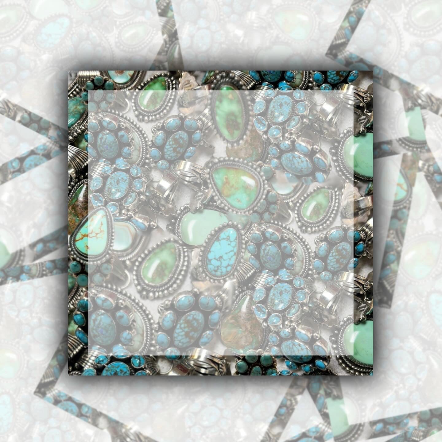 Turquoise Rings 3x3”