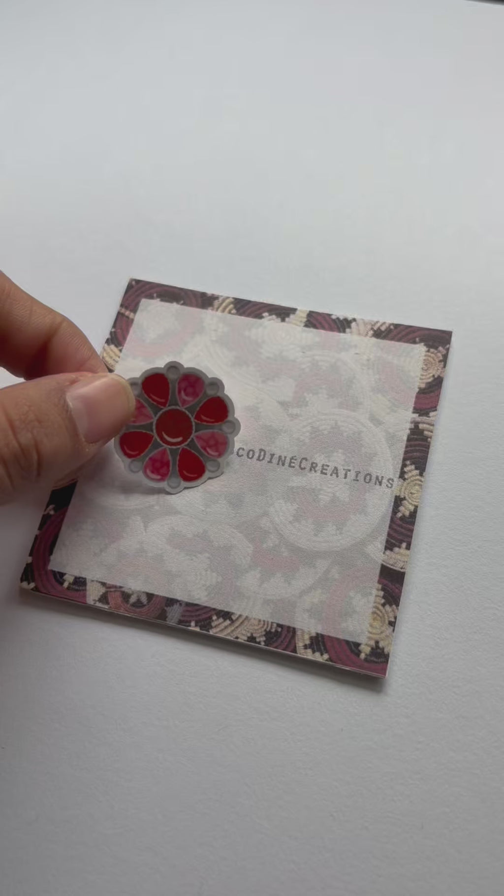 Glossy Coral & Turquoise Sticker Sheet